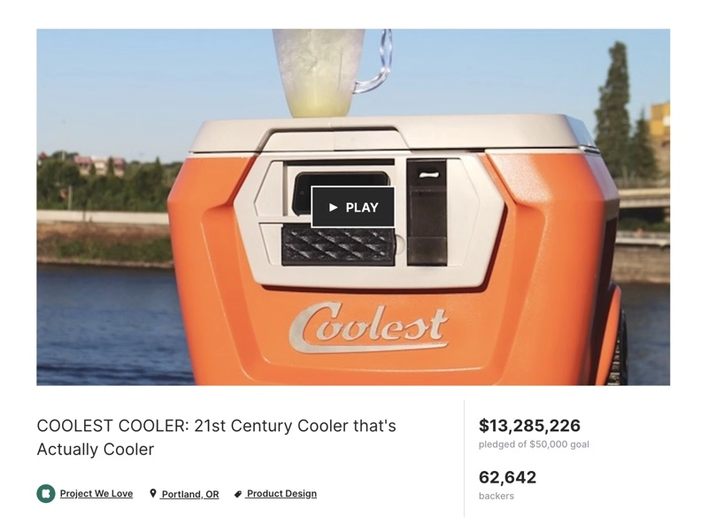 The Most Funded Kickstarter Video - Coolest Cooler