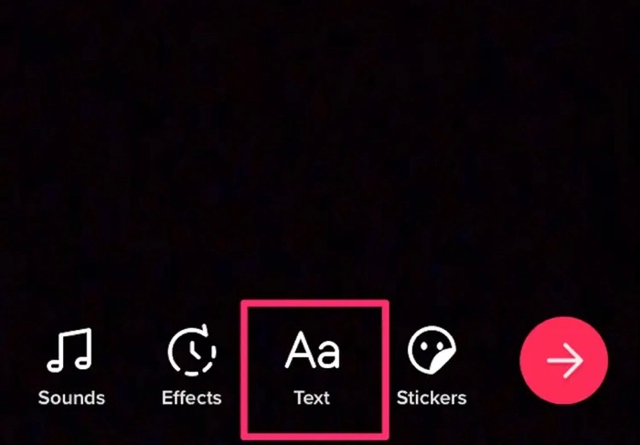 TikTok Text Editing Option