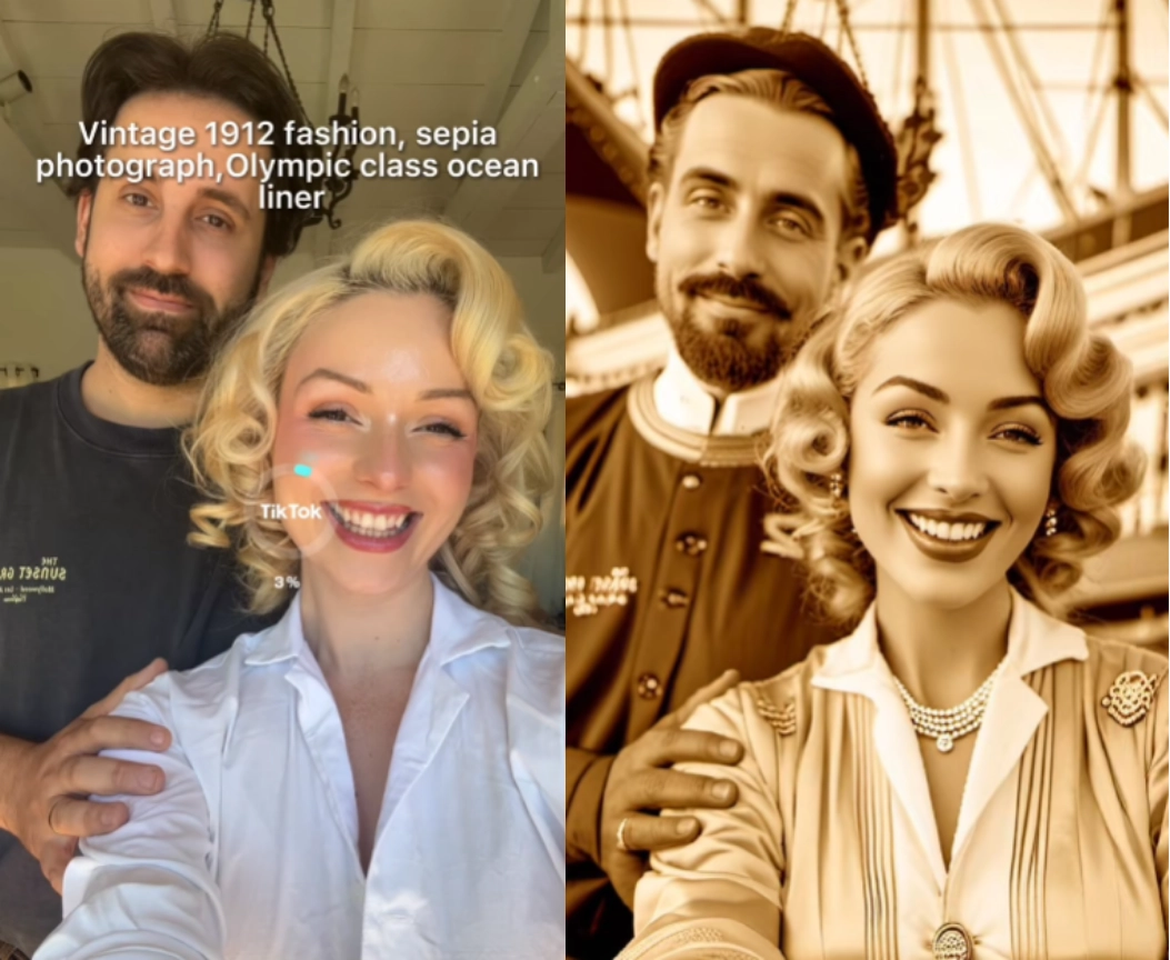 TikTok Titanic Face Filter