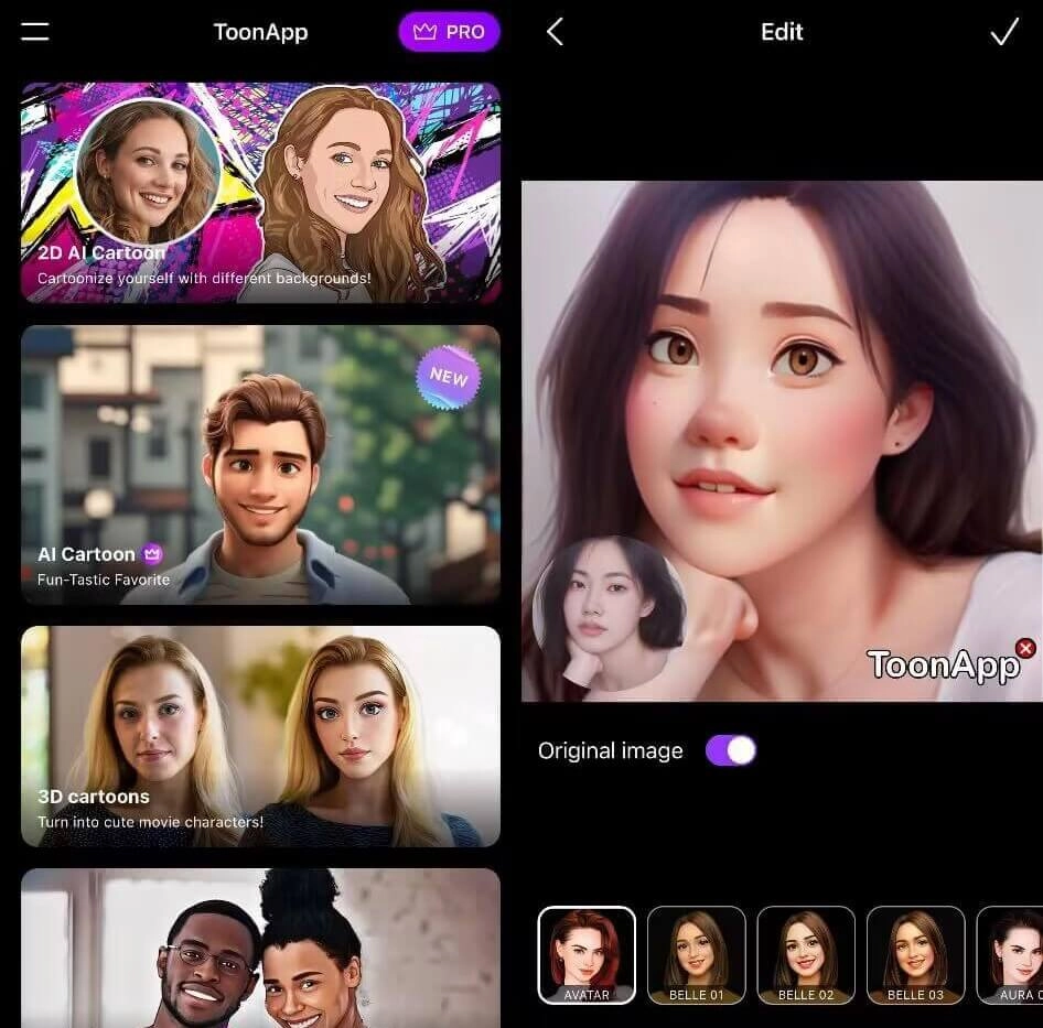 ToonApp 3D AI Photo to Cartoon App