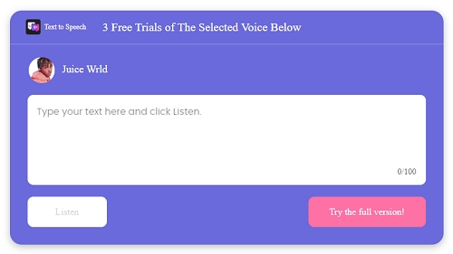 TopMediai Get Juice Wrld AI Voice in Secs Online