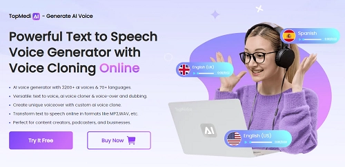 TopMediai: Advanced AI-Powered Eric Text to Speech Generator