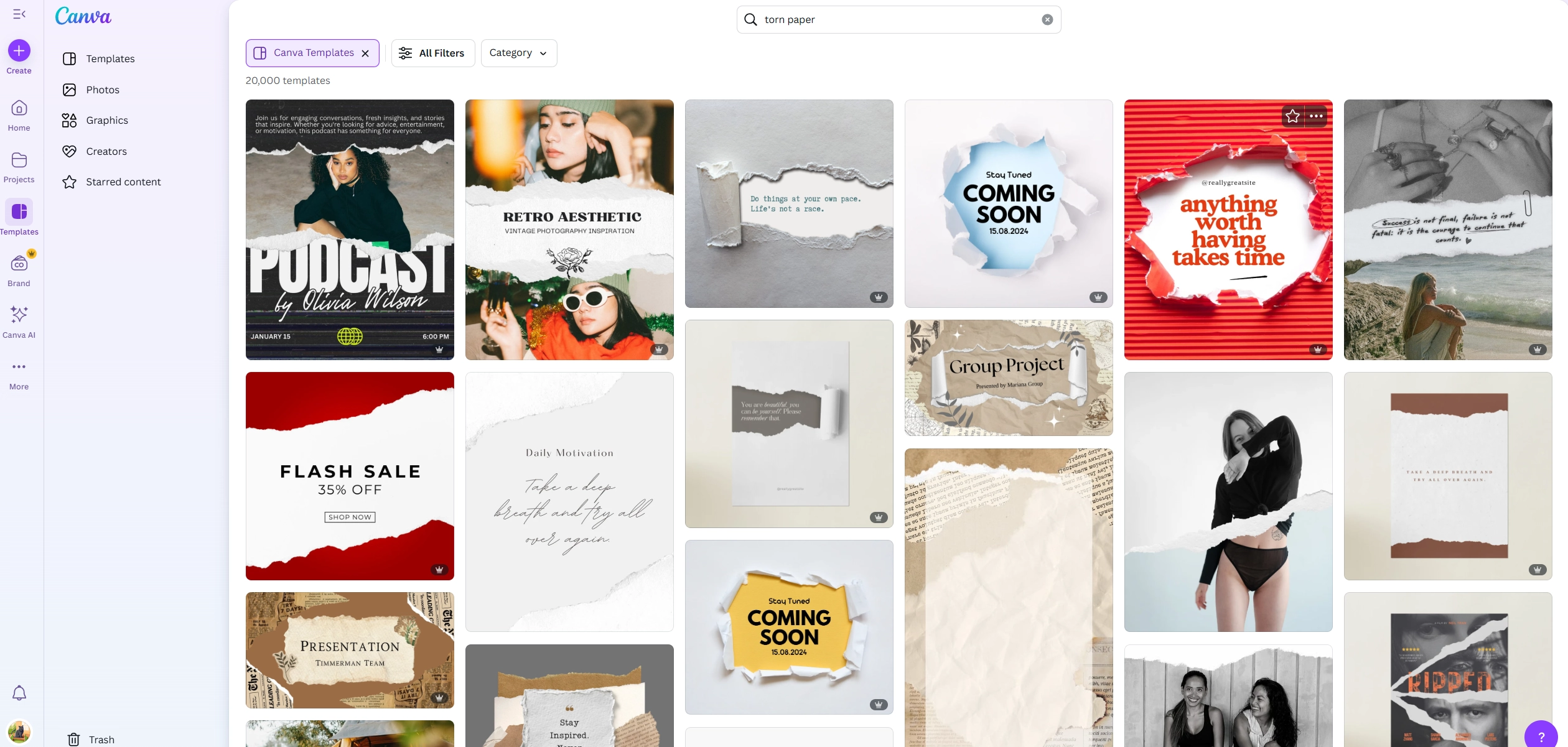 Torn Paper Effect Canva