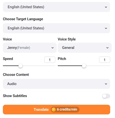Translate Podcast Audios
