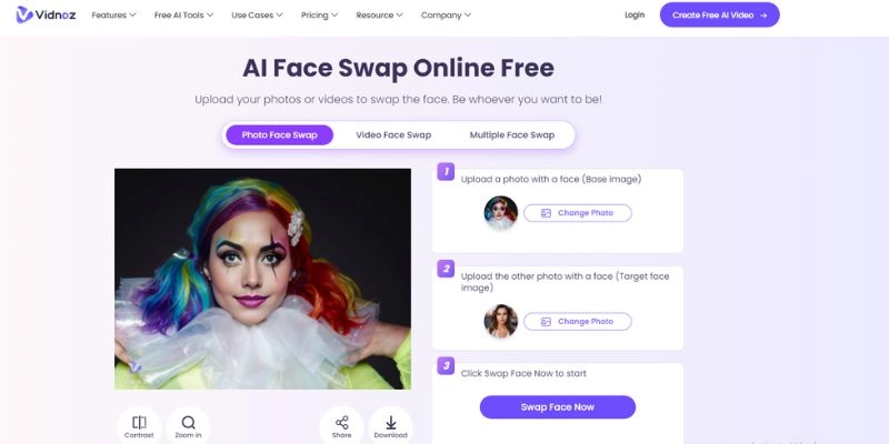 Try Clown Filter via Face Swap Step Three