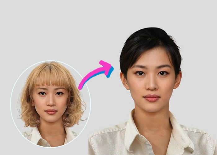 Try Short Hair Filter on Perfectrop Virtual Hairstyle Tool