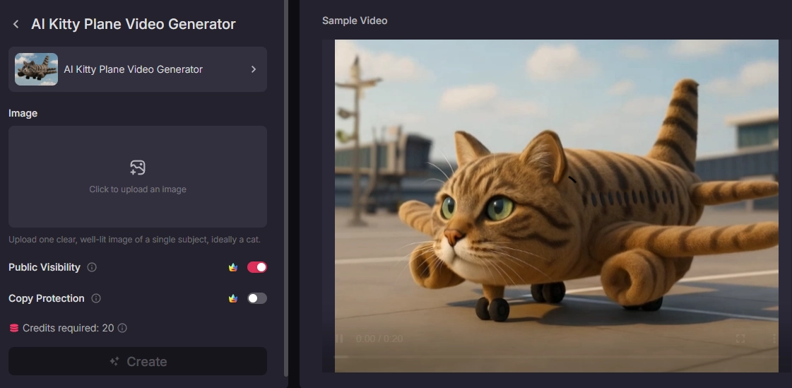 Turn Cat to Kitty Plane