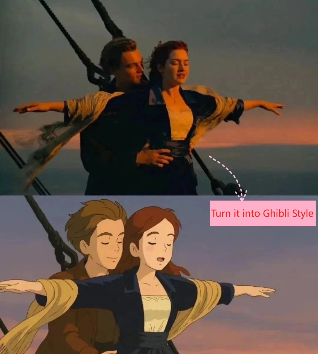 Turn Image to Ghibli Style