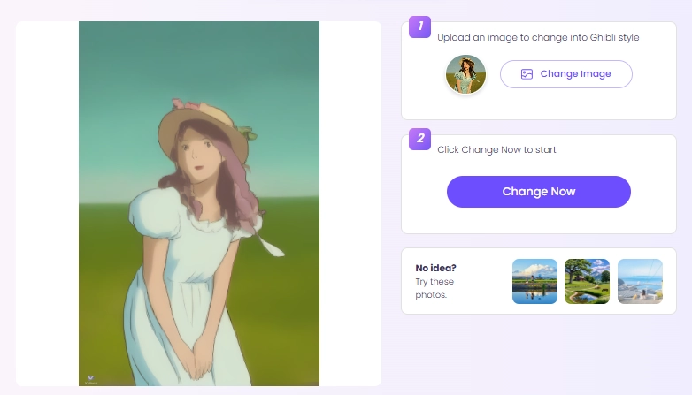 Turn Your Portrait Sketch into Ghibli Style