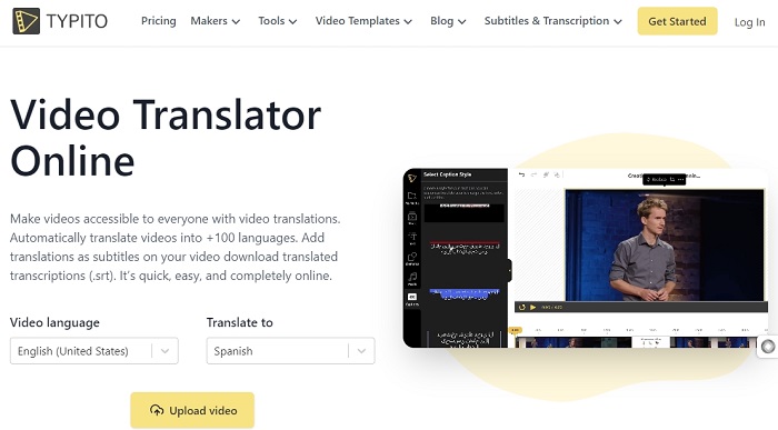 Translate Video to English with TYPITO Video Translator