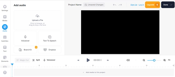 Upload a Audio File and Add It to the Video