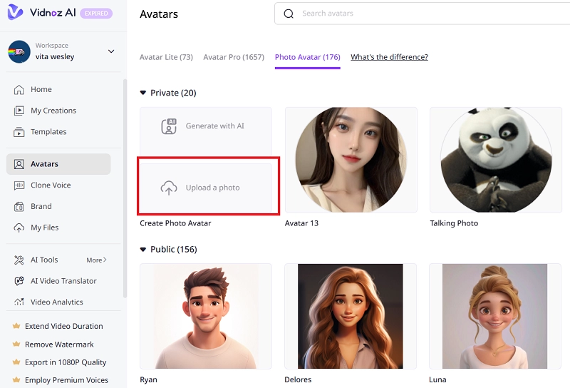 Upload a Photo to Create AI Talking Character