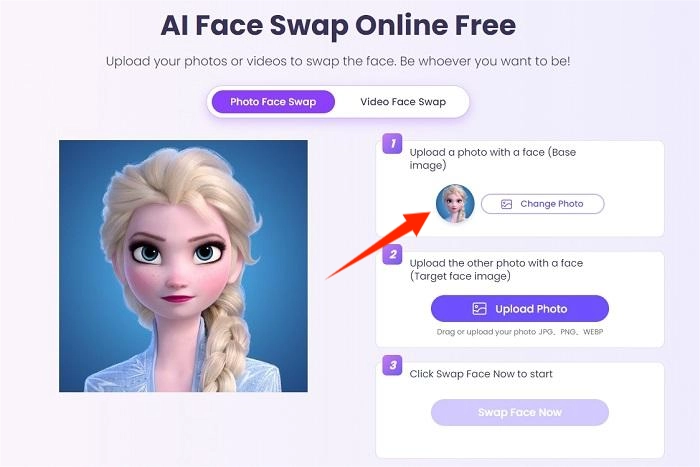 Upload a Photo for Disney Face Swap