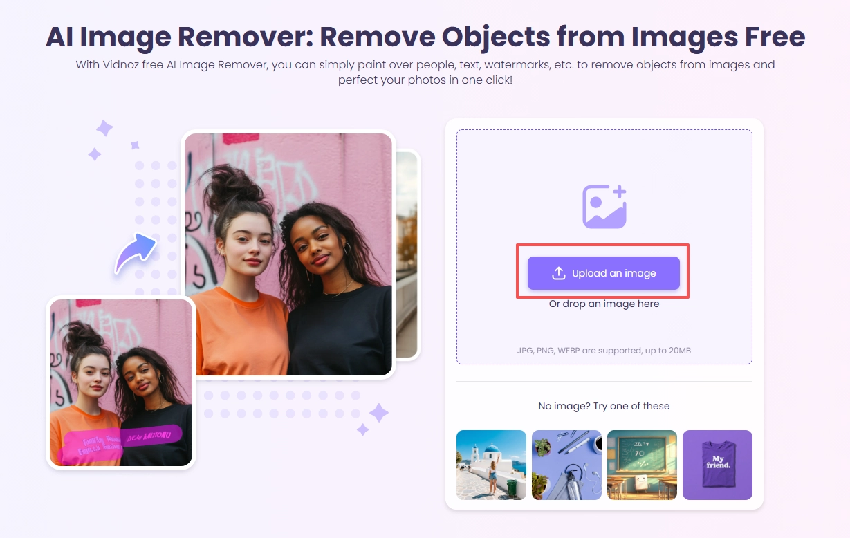 Upload An Image to Remove Stamp