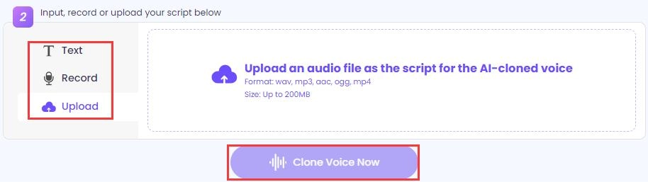 Upload Audio or Input Text Record to Clone Elsa Frozen Voice Now