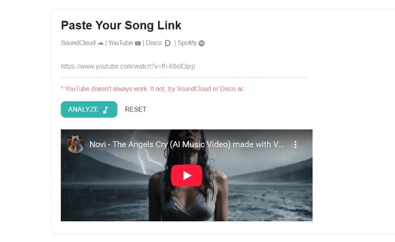 Upload Audio to AI Song Checker