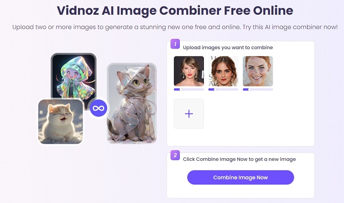 Upload Photos for Face Combine