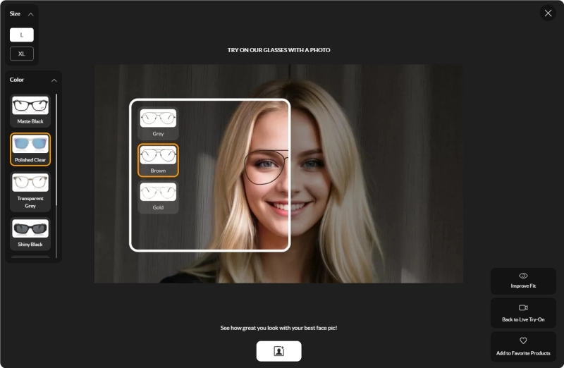 Upload Glasses Images to Try On