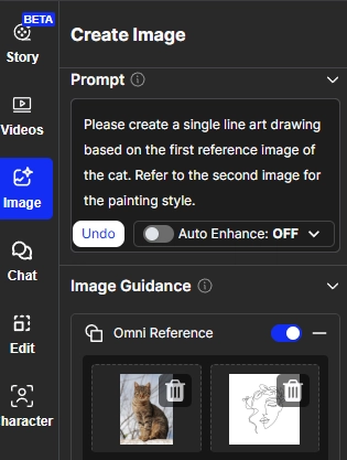 Upload Image for One Line Art Generation