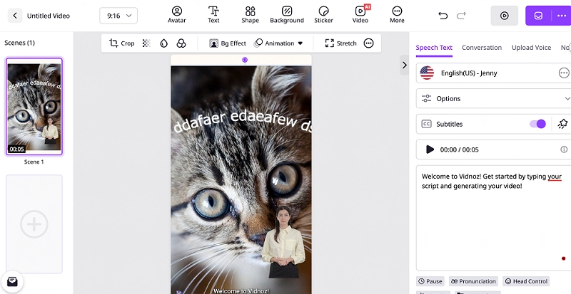 Upload Image or Video with Curve Text