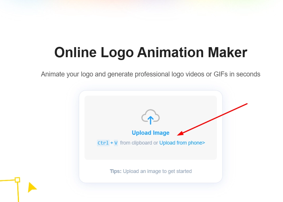 Upload Image to LogoAI Tool