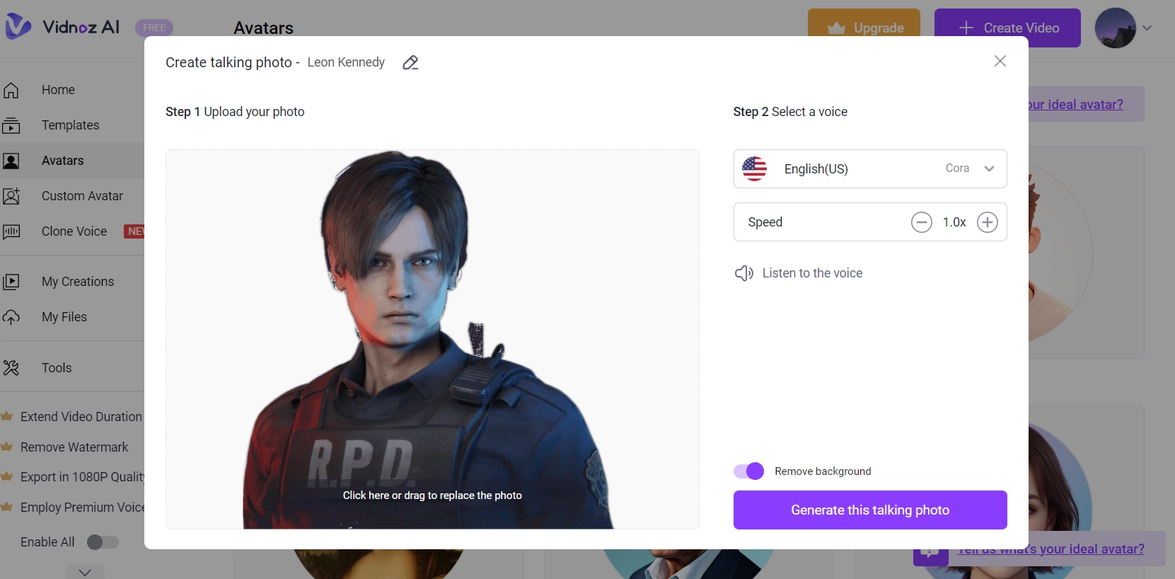 Upload Leon Kennedy Photo