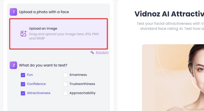Upload Photo to Female Shape Visualizer Attracitveness Tester