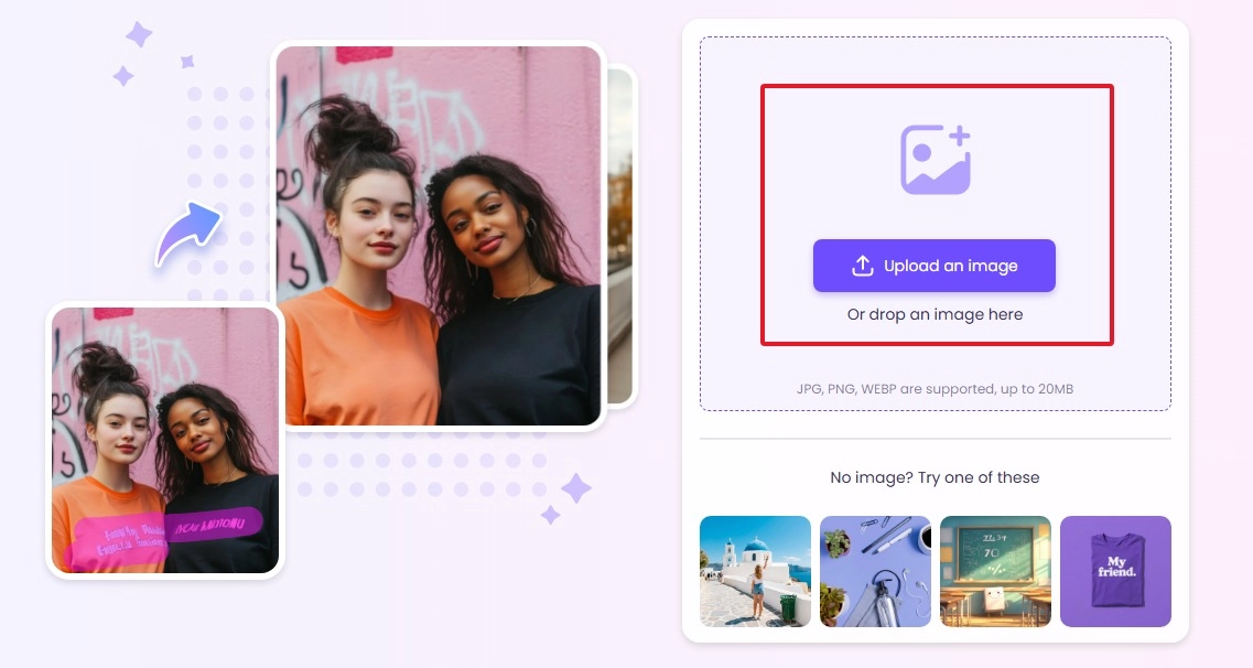 Upload Picture to Remove Glasses