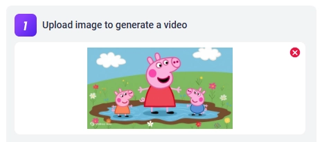 Upload the Peppa Pig Image You Want to Animate
