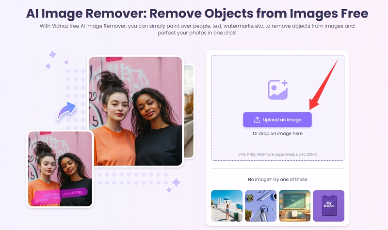 Upload the Photo Including Unwanted Person