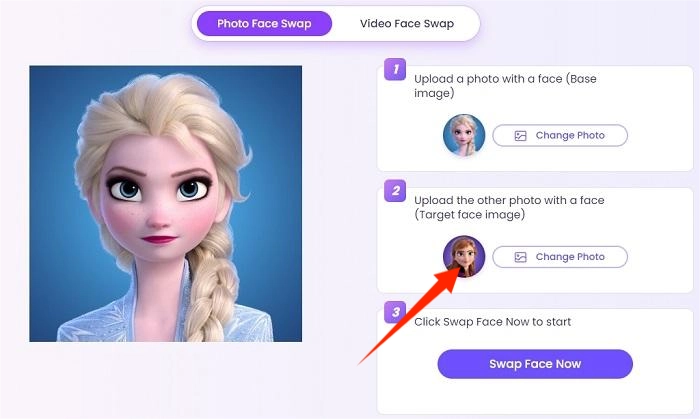Upload an Image With Target Disney Face