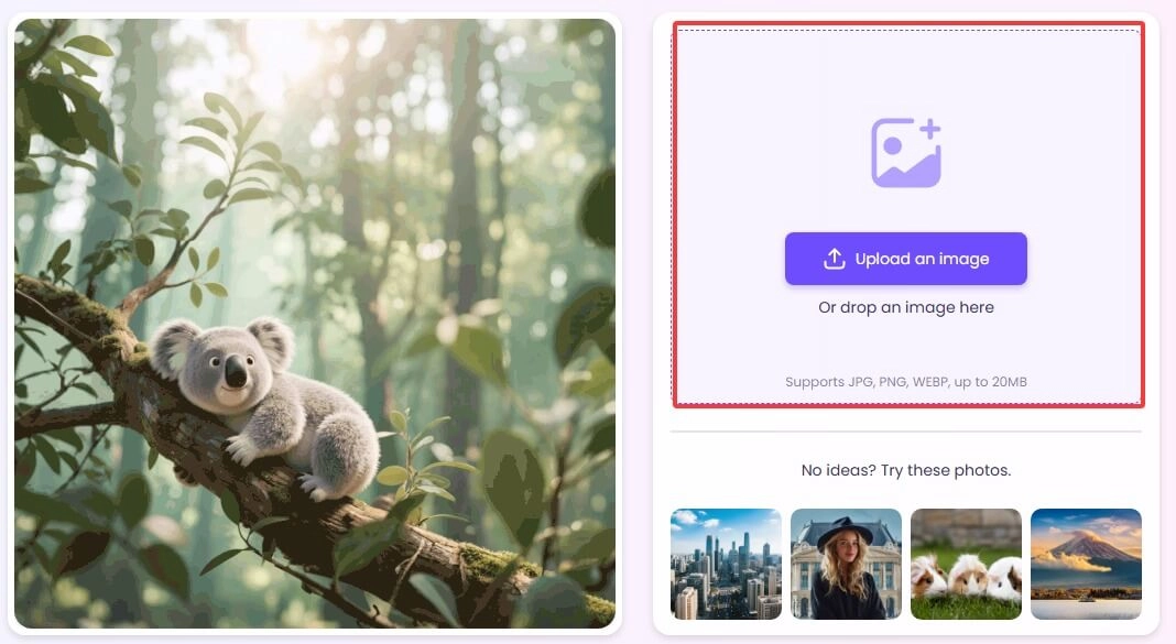Upload to stretch Image Online Free