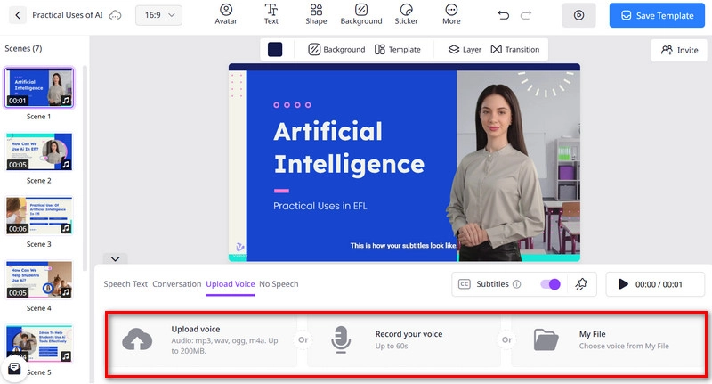 Upload Translated Voice from Chinese to English