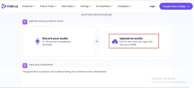 Upload Your Audio File
