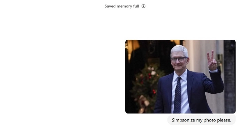 Uploading Photo for Simpsonize Me Image