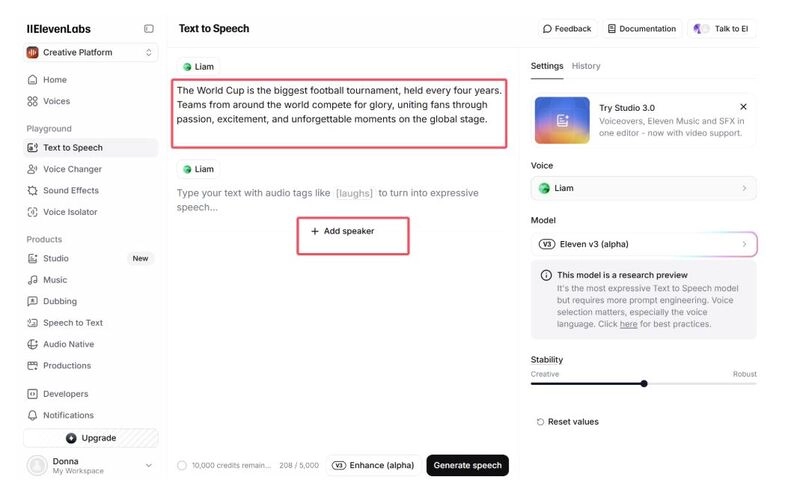 Use ElevenLabs for Portuguese Text to Speech - 3