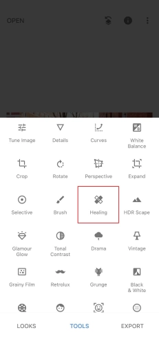 Use Healing Feature to Remove Unwanted Object From Photo