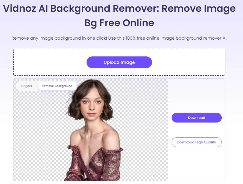 Use Vidnoz to Remove Unwanted Background