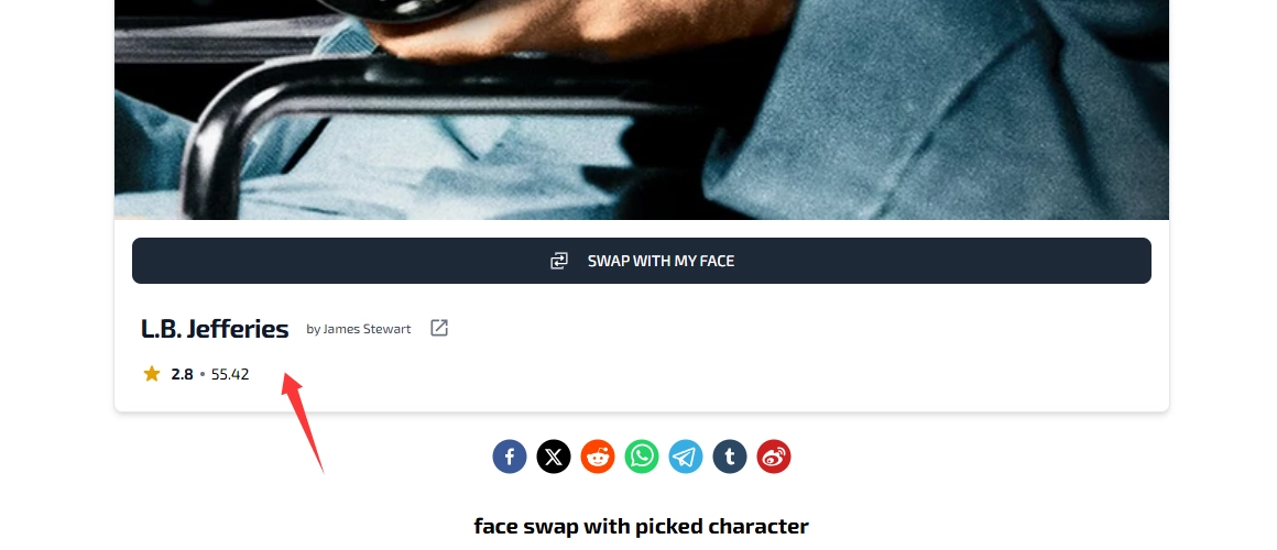 Use What Movie Character Do I Look Like Test - Result
