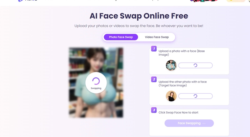 Utilize Vidnoz AI Girl Generator to Swap Faces