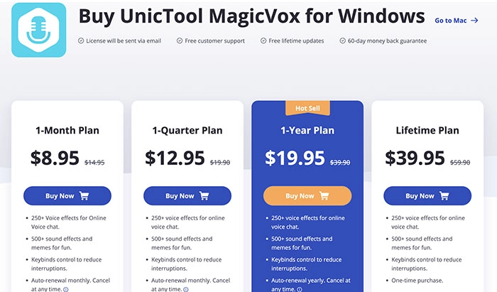 Vecna Voice Changer MagicVox Pricing