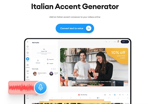 VEED Convert Any Text to Italian Voice Over