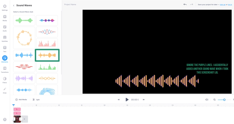 VEED Sound Wave Generator