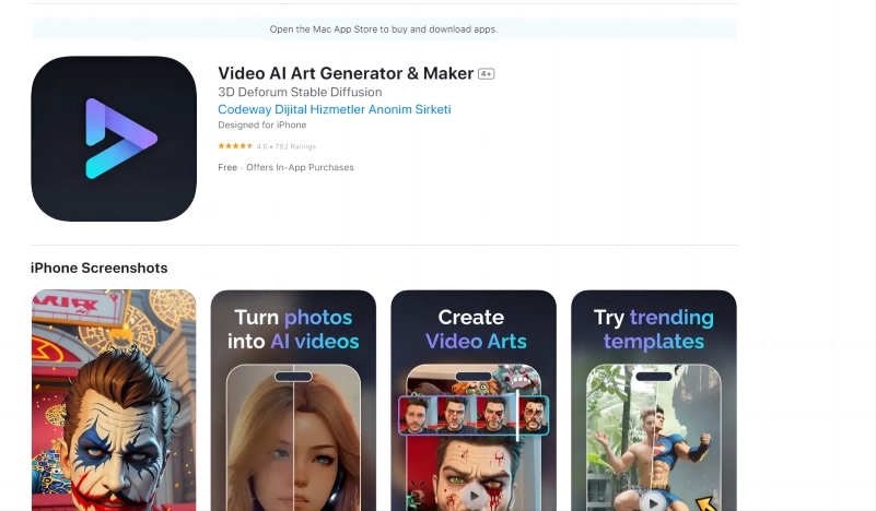 Video AI AI Video Generator and Maker for iOS