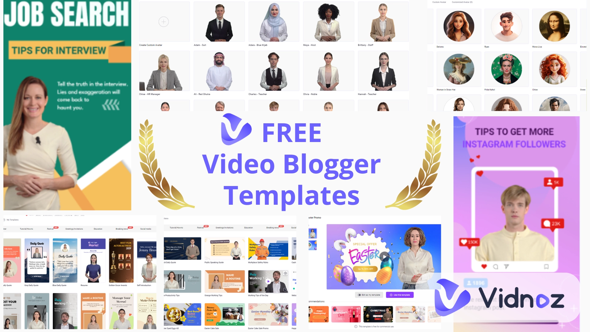 video blogger templates