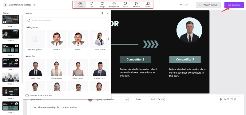 Video Graph Charts Presentation