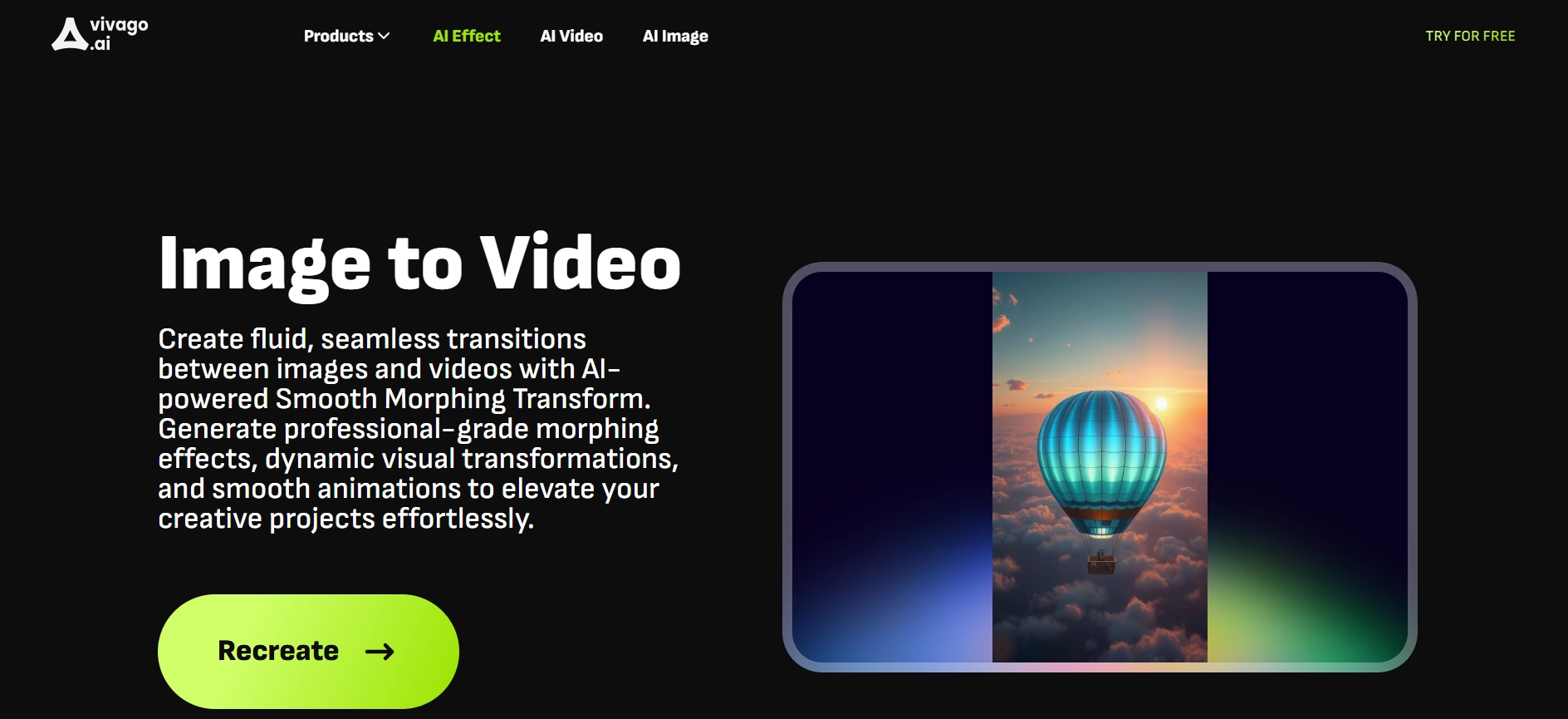 Video Morphing AI Tool Vivago