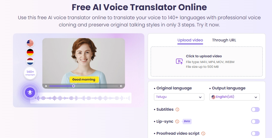 Video Translator in Telugu