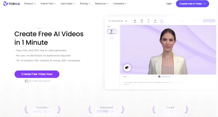 Vidnoz AI AI Video Generator for Business