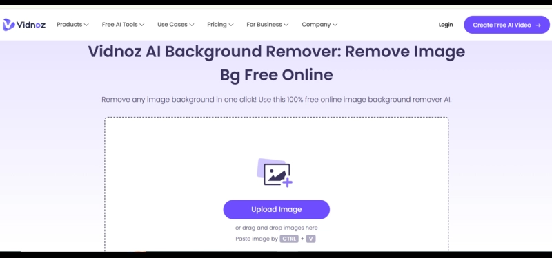 Vidnoz AI Autofill Image Background Remover Online
